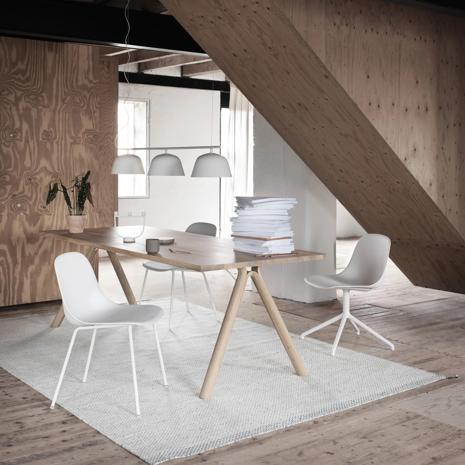 Tappeto in lana Ply 170x240 cm, Off-white Muuto