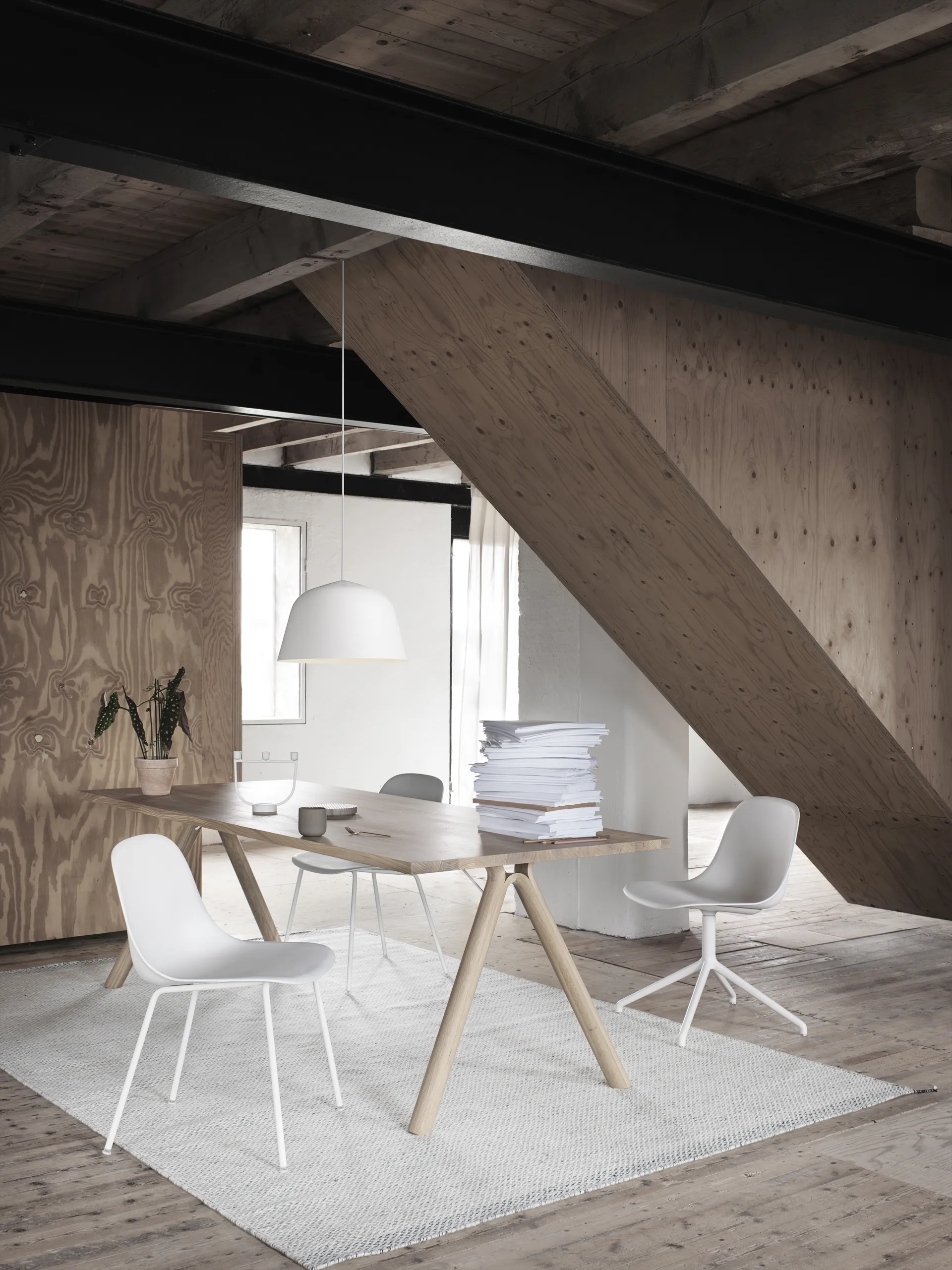 Tappeto in lana Ply 200x300 cm, Grey Muuto