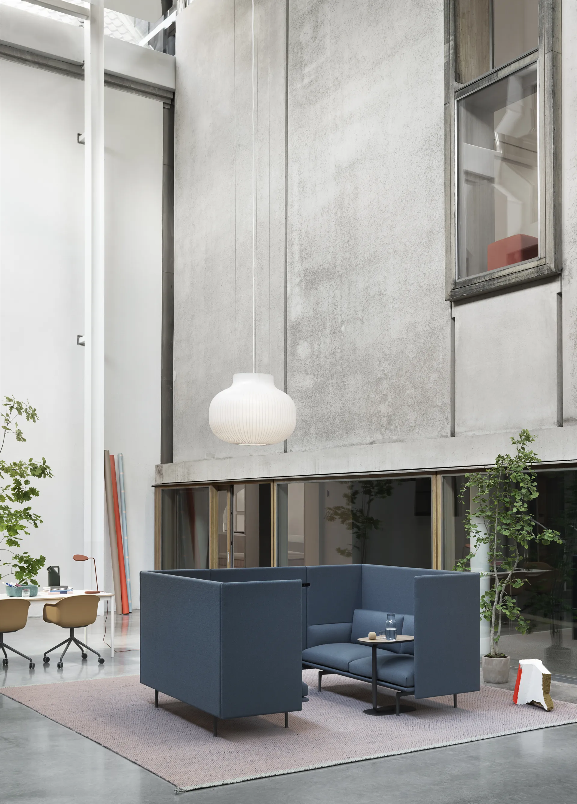 Tappeto in lana Ply 270x360 cm, Light Rose Muuto