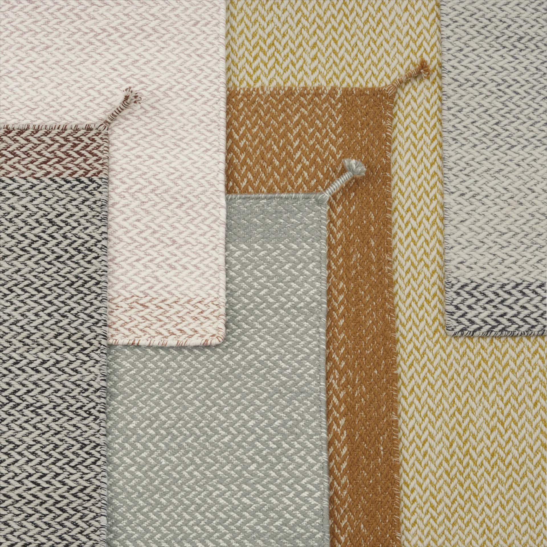 Tappeto in lana Ply 85x140 cm, Light Rose Muuto