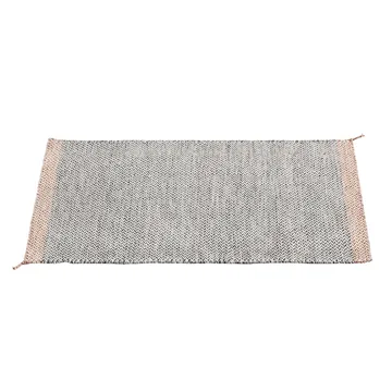 Tappeto in lana Ply 85x140 cm - nero-bianco - Muuto