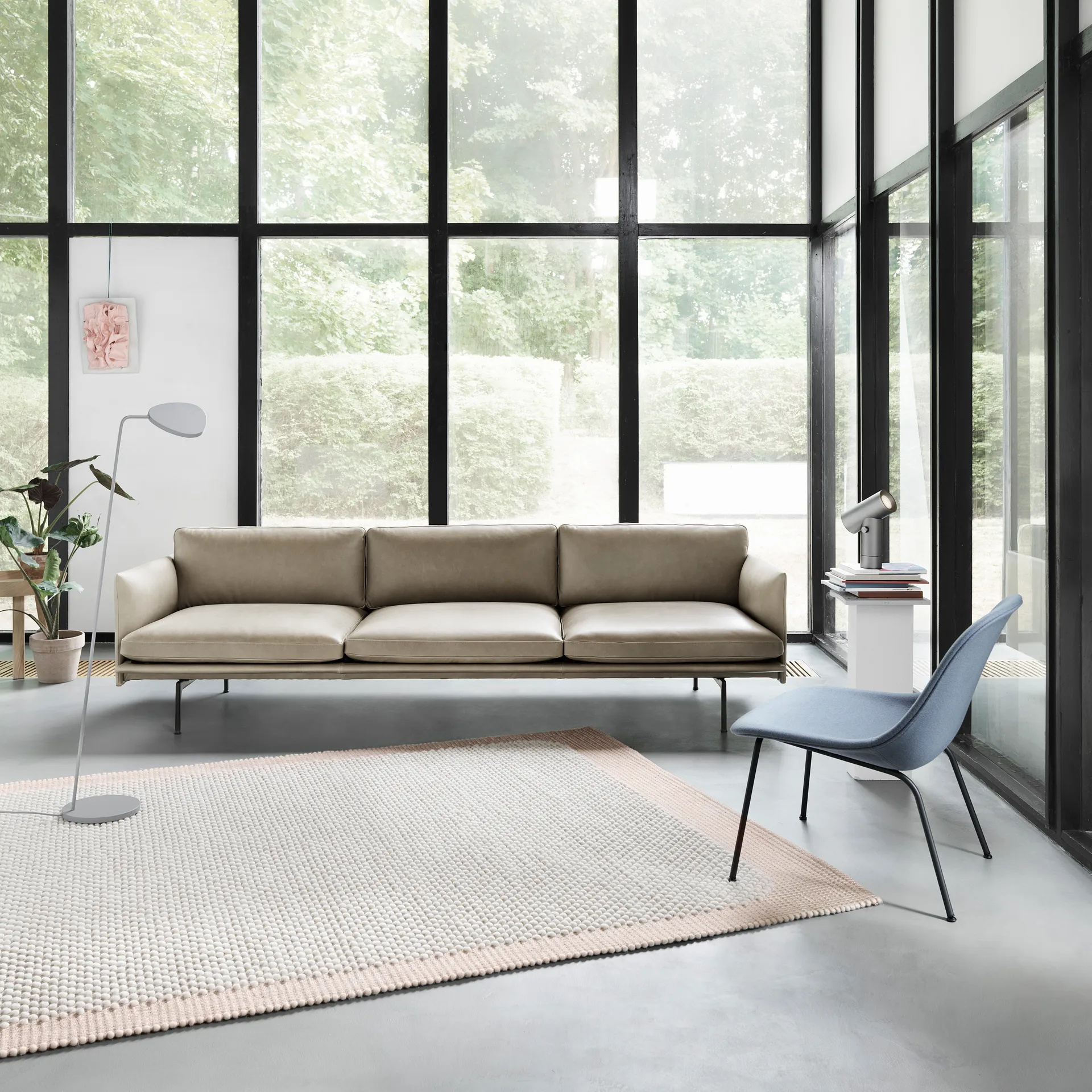Tappeto Pebble 200 x 300 cm, rosa Muuto