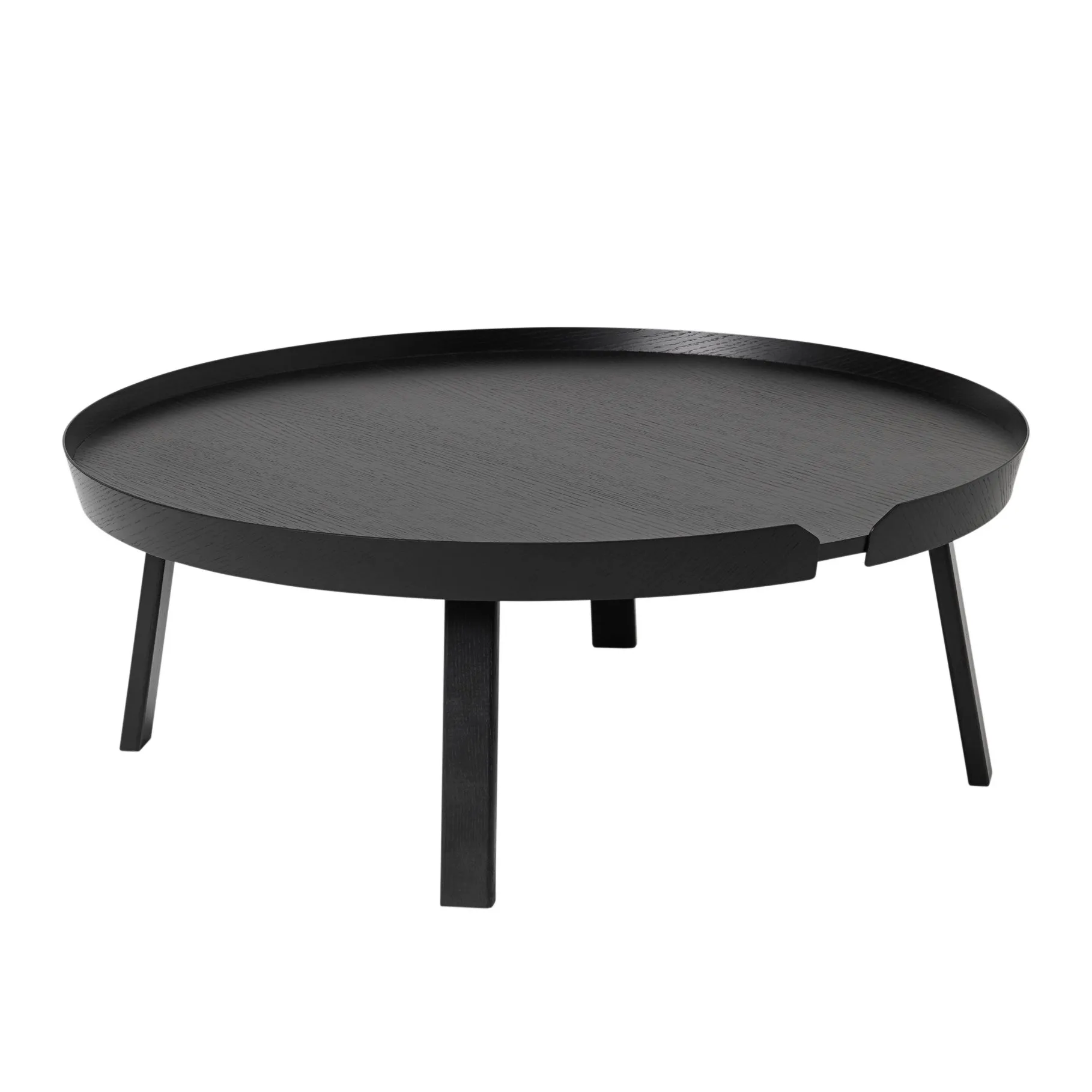 Tavolino Around molto grande, Black Muuto