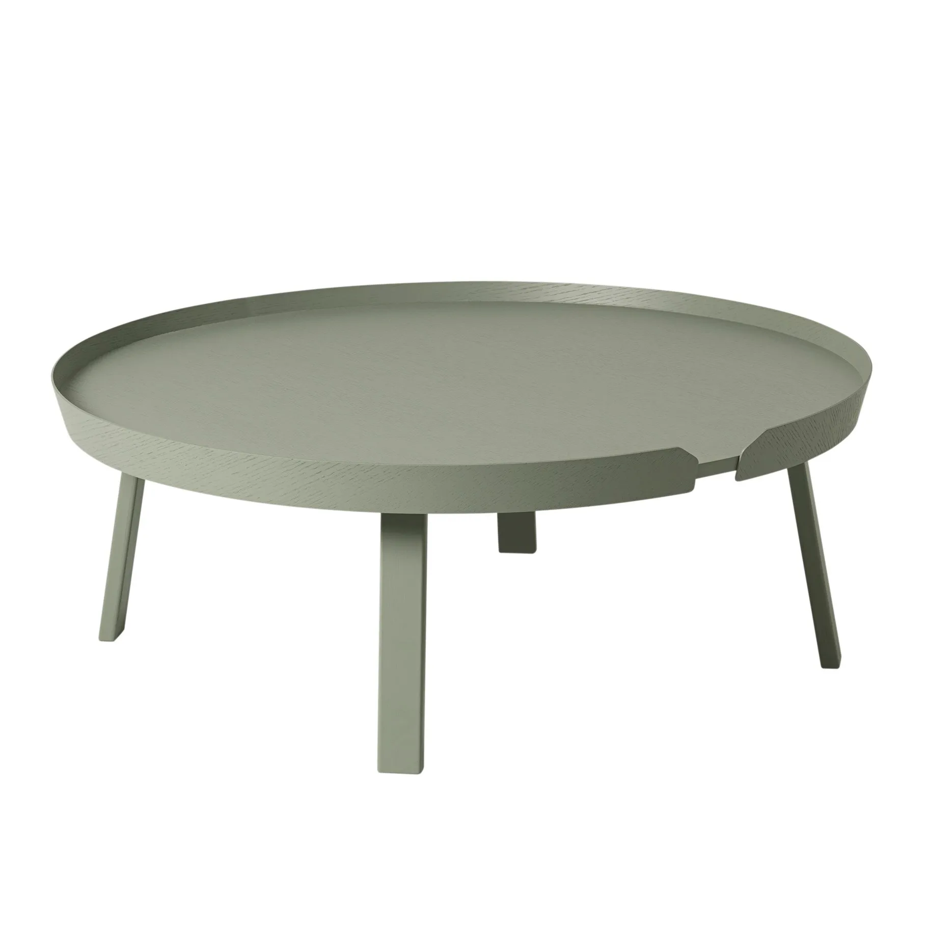 Tavolino Around molto grande, Dusty green Muuto
