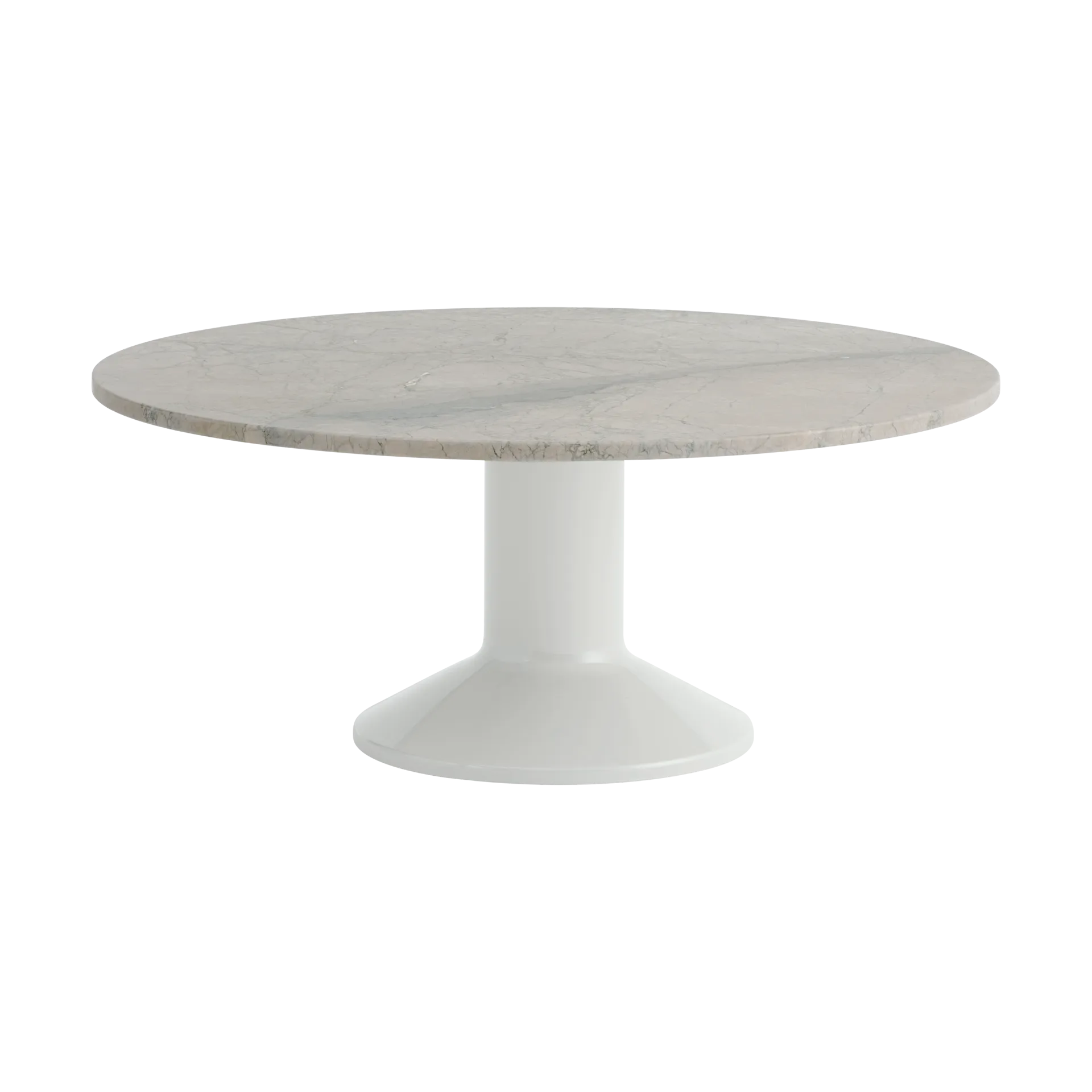 Tavolino Midst, Marmo grigio – grigio, Ø90 cm Muuto