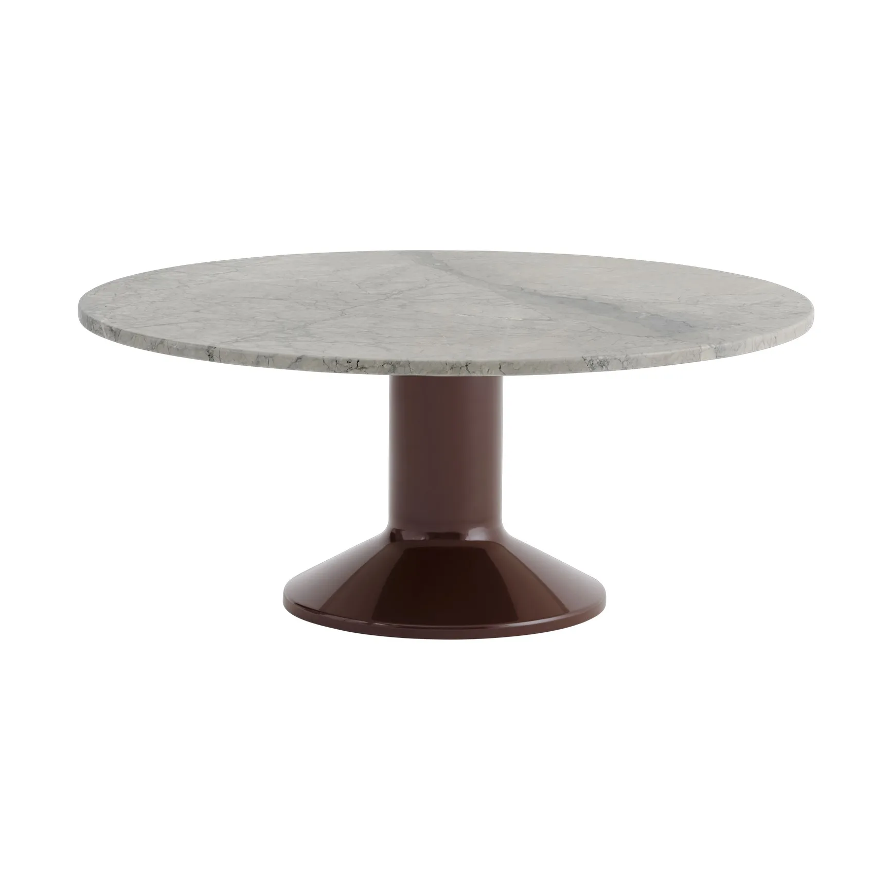 Tavolino Midst, Marmo grigio-rosso scuro, Ø90 cm Muuto
