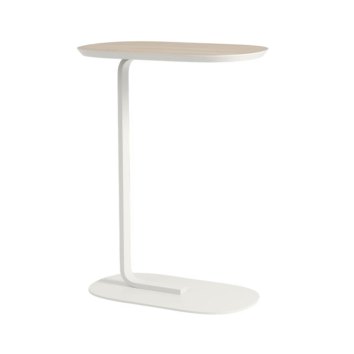 Tavolino Relate, alt. 73,5 cm - Impiallacciatura rovere, bianco sporco - Muuto