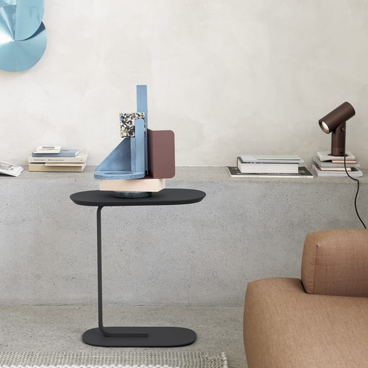 Tavolino Relate, alt. 73,5 cm - Impiallacciatura rovere, bianco sporco - Muuto