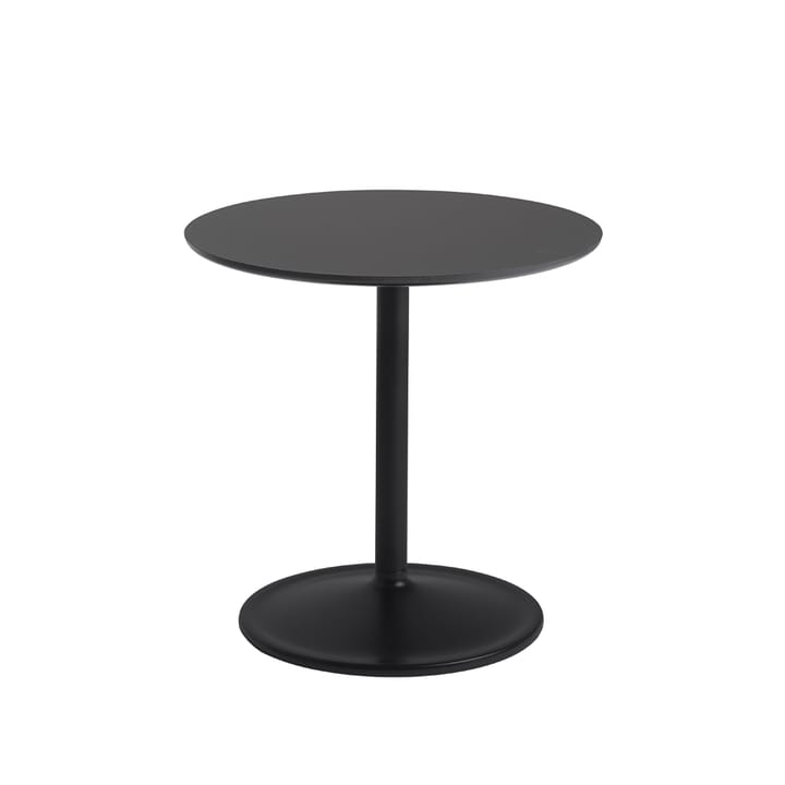 Tavolino Soft Ø 48cm - Laminato nero, alt. 48 cm - Muuto