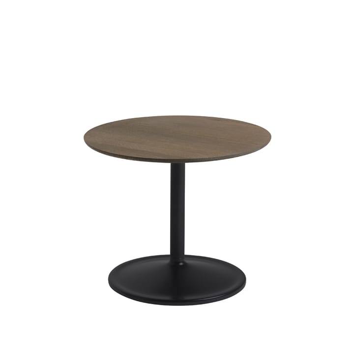Tavolino Soft Ø 48cm - Rovere affumicato, nero, alt. 40 cm - Muuto