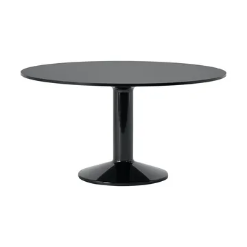 Tavolo a colonna Midst - Black linoleum-black, Ø140 cm - Muuto