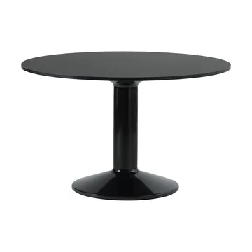 Tavolo a colonna Midst - Black nanolaminate-black, Ø120 cm - Muuto