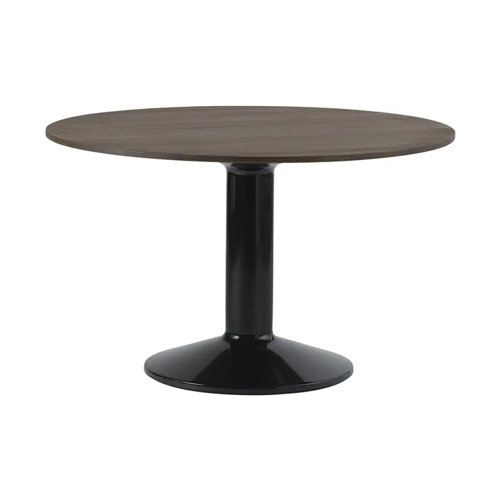 Tavolo a colonna Midst - Dark oiled oak-black, Ø120 cm - Muuto