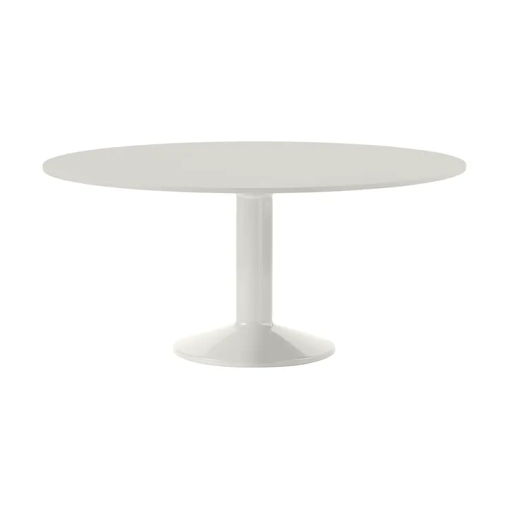Tavolo a colonna Midst - Grey linoleum-grey, Ø160 cm - Muuto