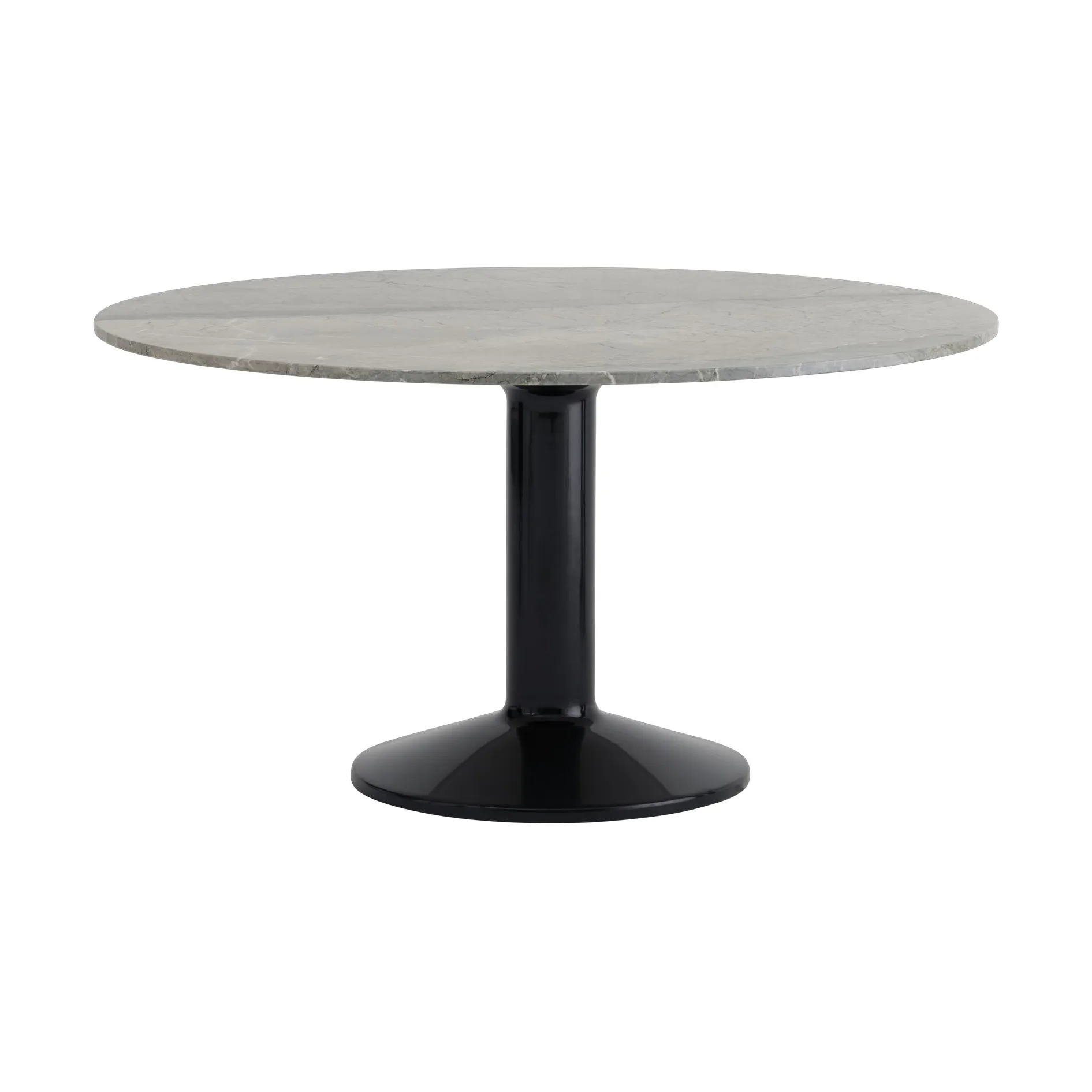 Tavolo a colonna Midst, Marmo grigio-nero, Ø140 cm Muuto