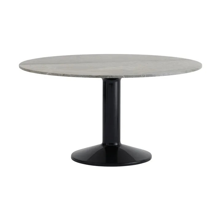 Tavolo a colonna Midst - Marmo grigio-nero, Ø140 cm - Muuto