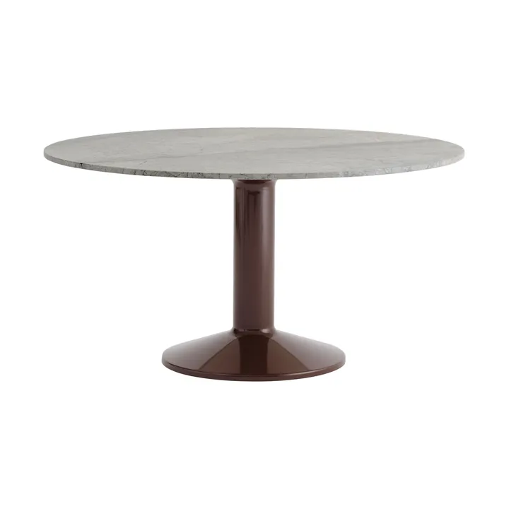 Tavolo a colonna Midst - Marmo grigio-rosso scuro, Ø140 cm - Muuto