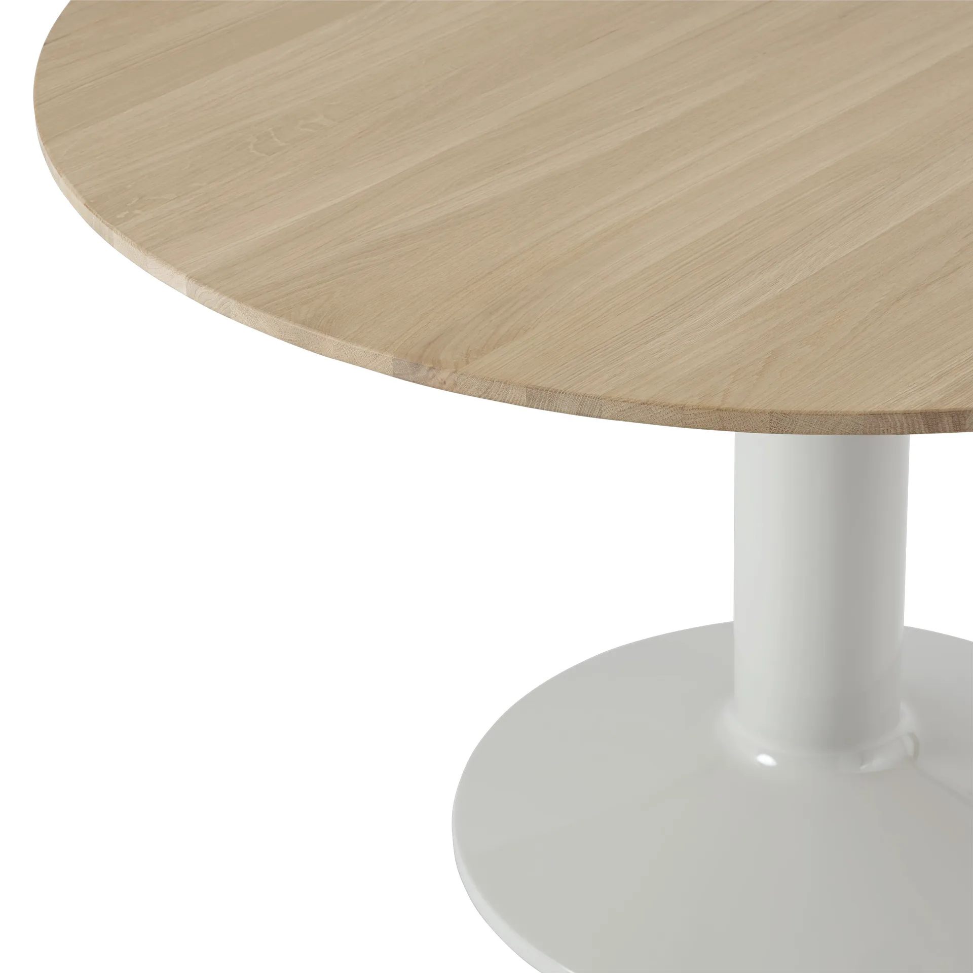 Tavolo a colonna Midst, Oiled oak-grey, Ø120 cm Muuto