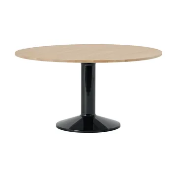 Tavolo a colonna Midst - Rovere oliato-black, Ø140 cm - Muuto