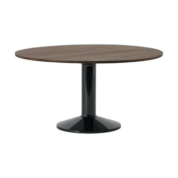 Tavolo a colonna Midst - Rovere oliato scuro-nero, Ø140 cm - Muuto