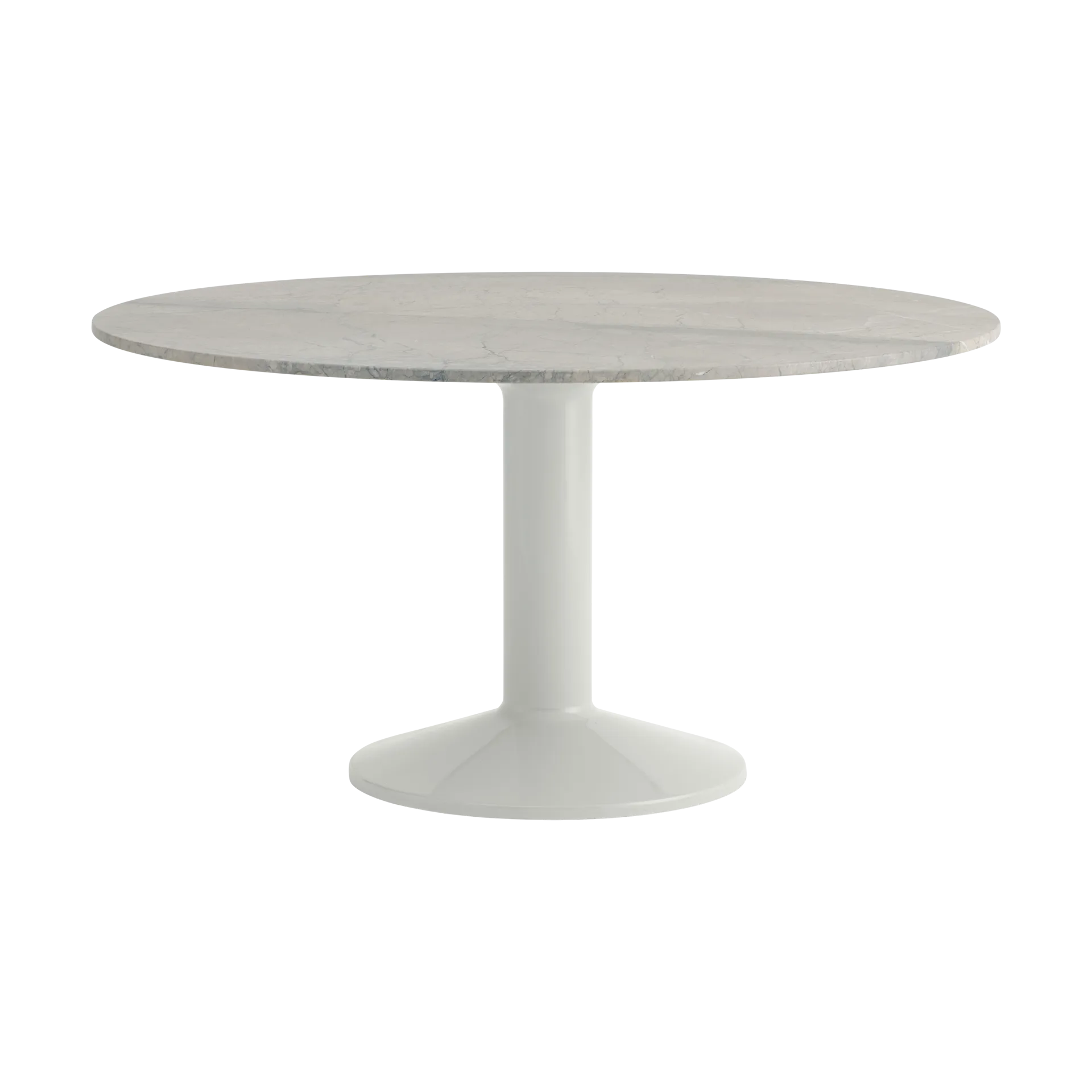 Tavolo con colonna Midst Ø140 cm, Marmo grigio – grigio Muuto