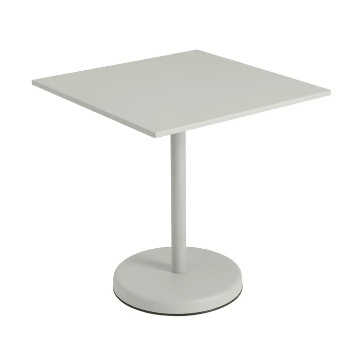 Tavolo da caffè in acciaio Linear V2 70x70 cm Grigio - Muuto