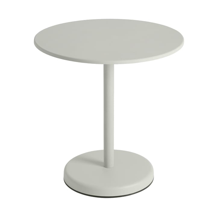 Tavolo da caffè in acciaio Linear V2 bord Ø70 cm Grigio - undefined - Muuto