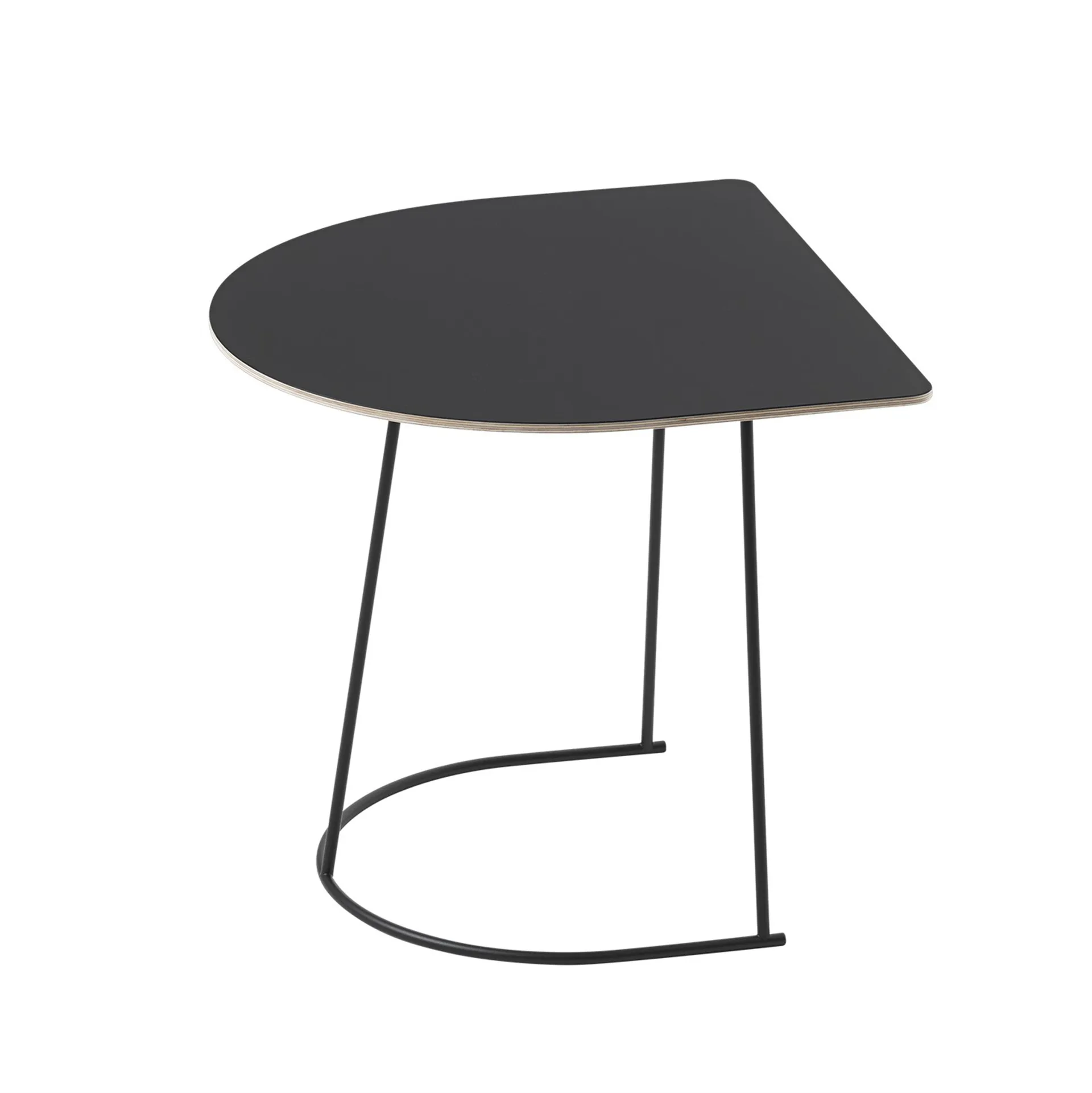 Tavolo da divano di mezza dimensione Airy, Nero Muuto