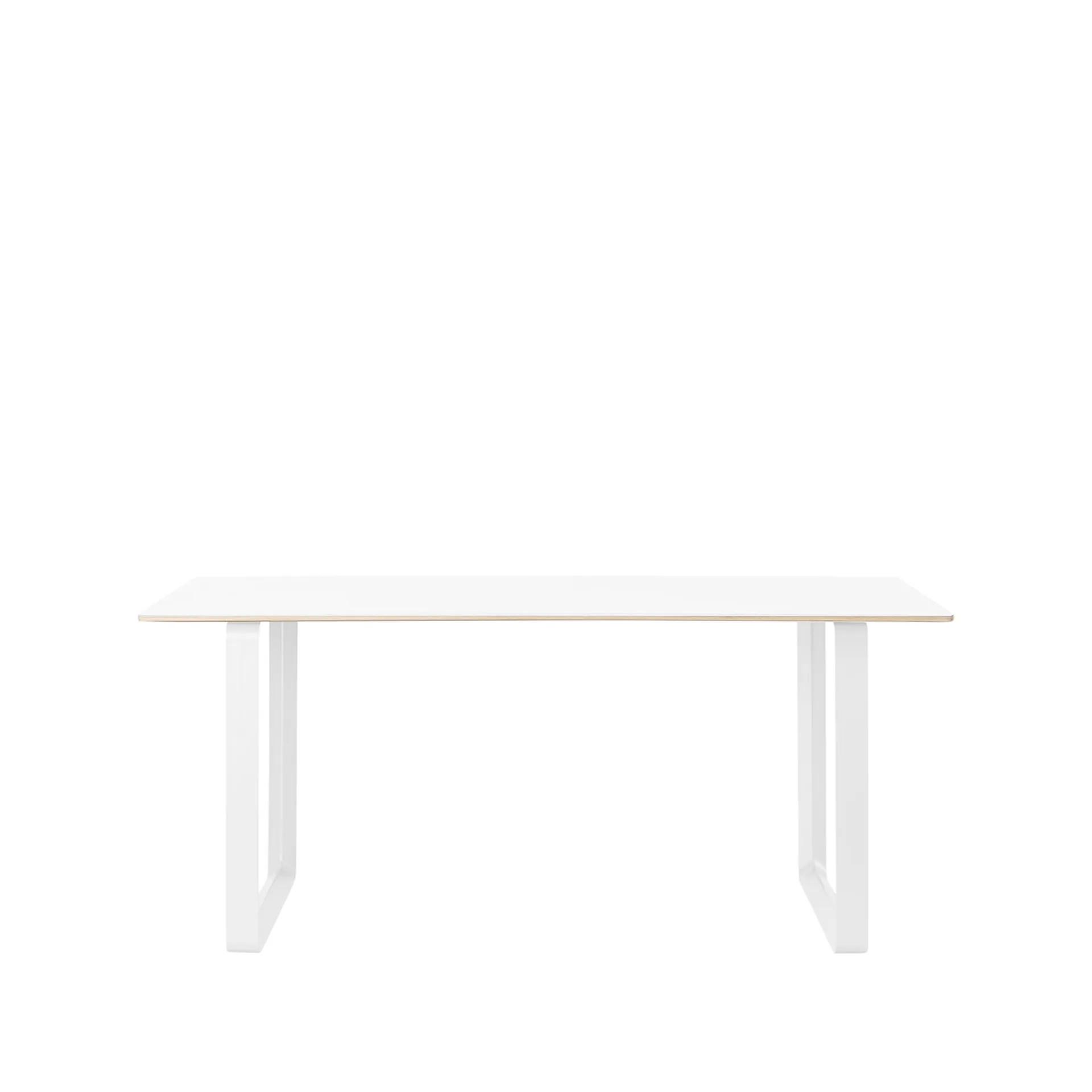 Tavolo da pranzo 70/70, 170x85 cm, laminato bianco, compensato, bianco Muuto