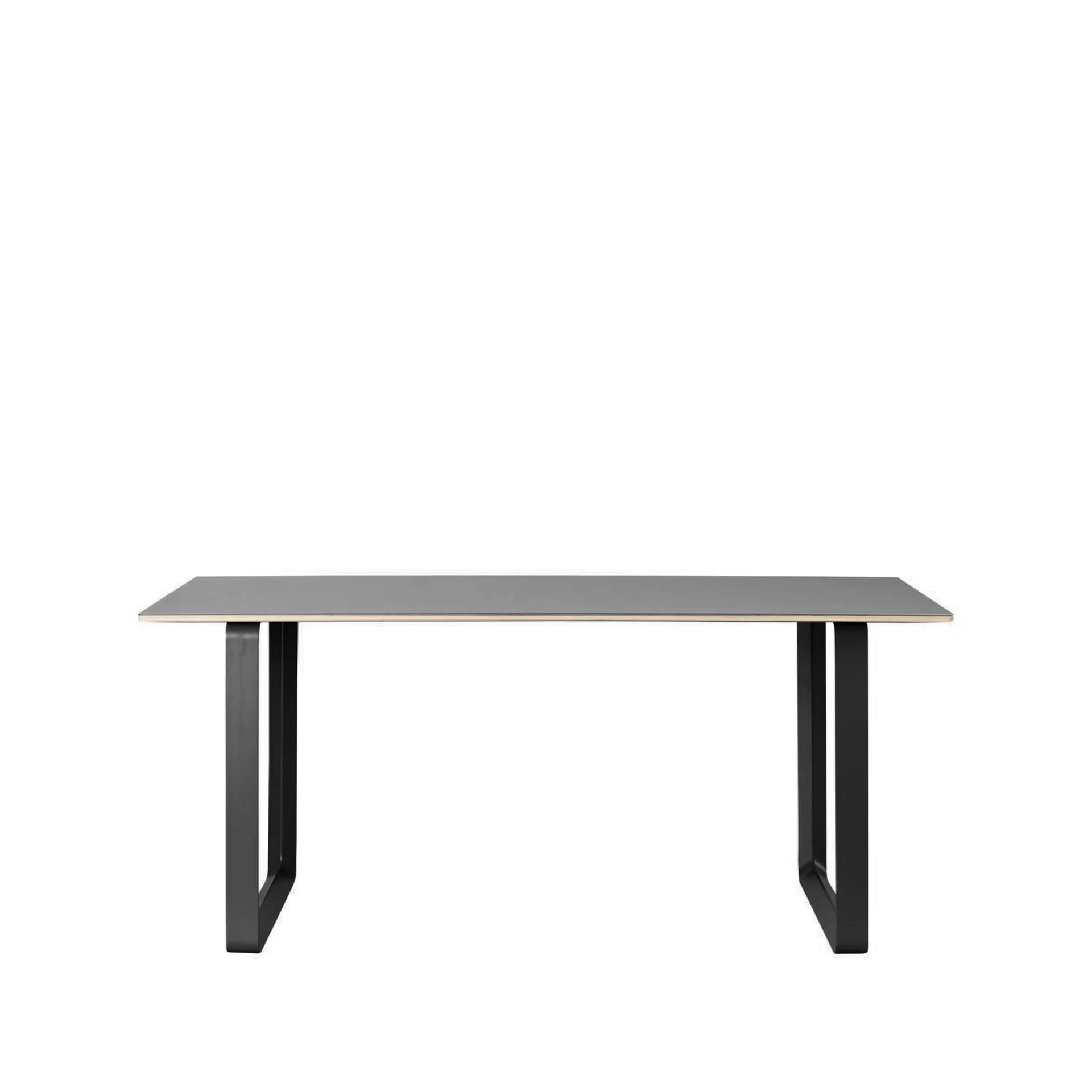 Tavolo da pranzo 70/70, 170x85 cm, linoleum nero, compensato, nero Muuto