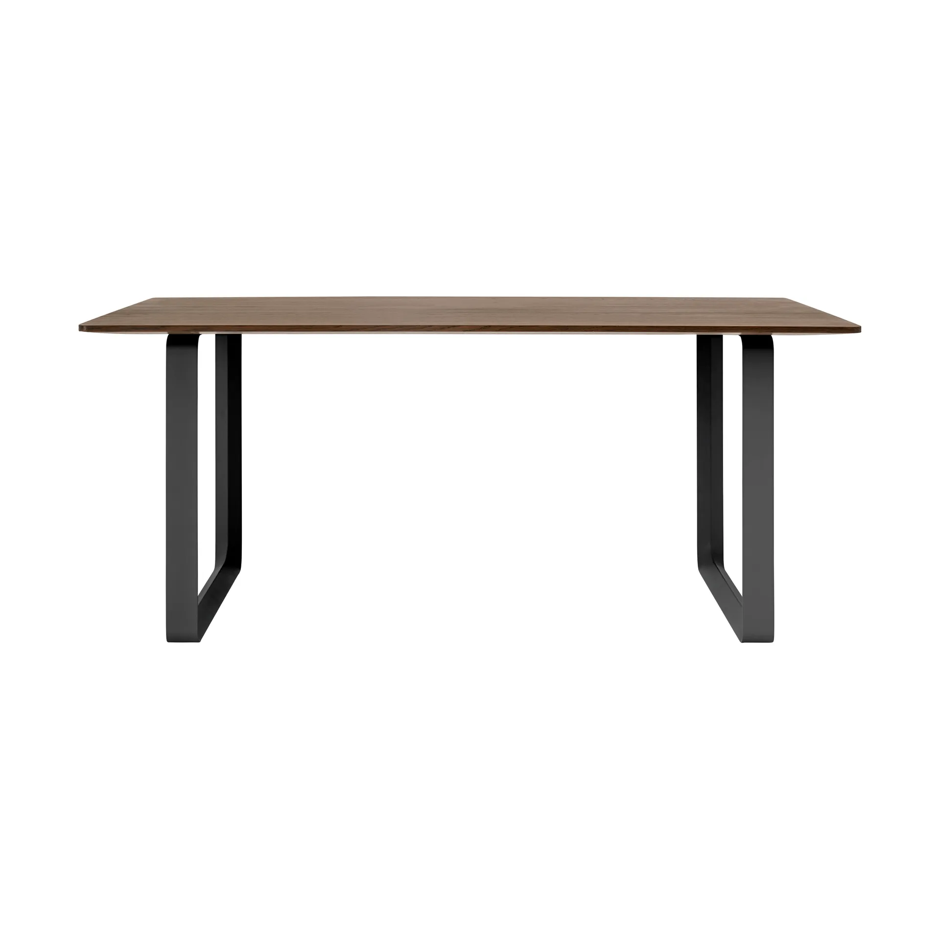 Tavolo da pranzo 70/70, 170x85 cm, Rovere affumicato massiccio, nero Muuto