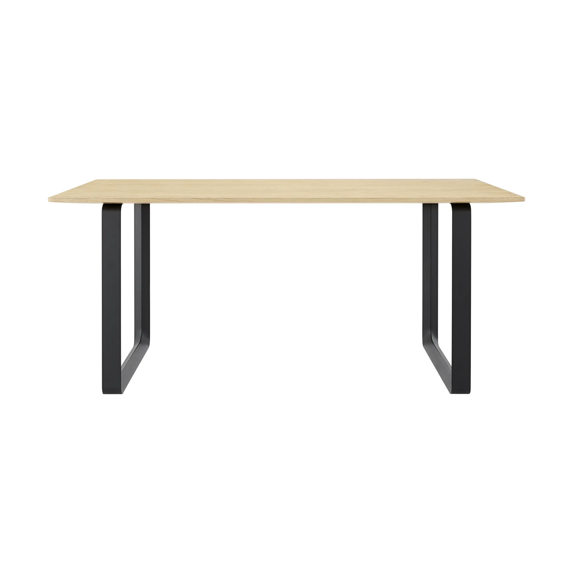 Tavolo da pranzo 70/70, 170x85 cm, Rovere massiccio, nero Muuto