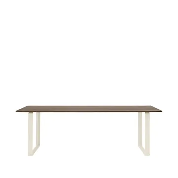 Tavolo da pranzo 70/70, 225x90 cm - Rovere affumicato massiccio, sabbia - Muuto