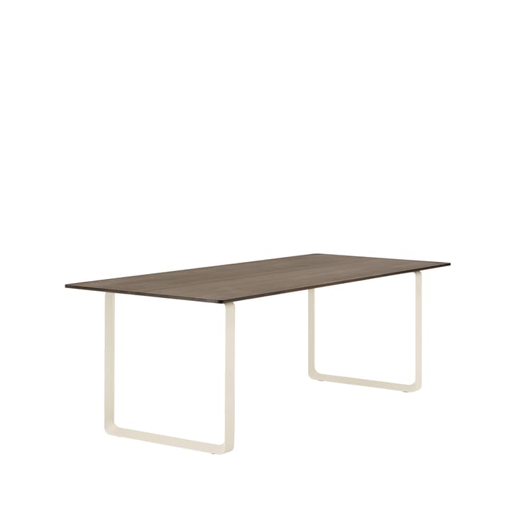Tavolo da pranzo 70/70, 225x90 cm, Rovere affumicato massiccio, sabbia Muuto