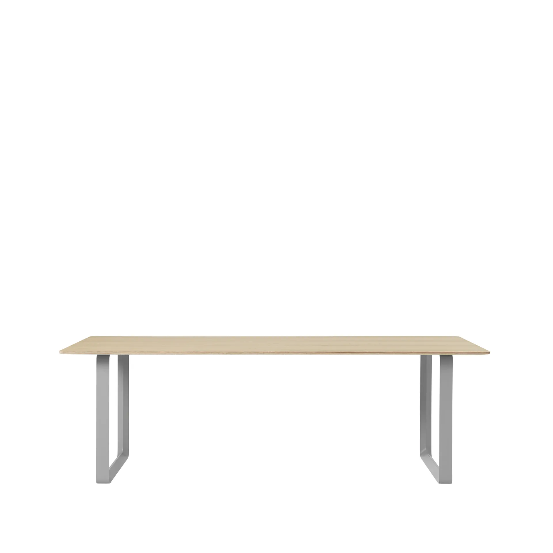 Tavolo da pranzo 70/70, 225x90 cm, Rovere impiallacciato, compensato, grigio Muuto