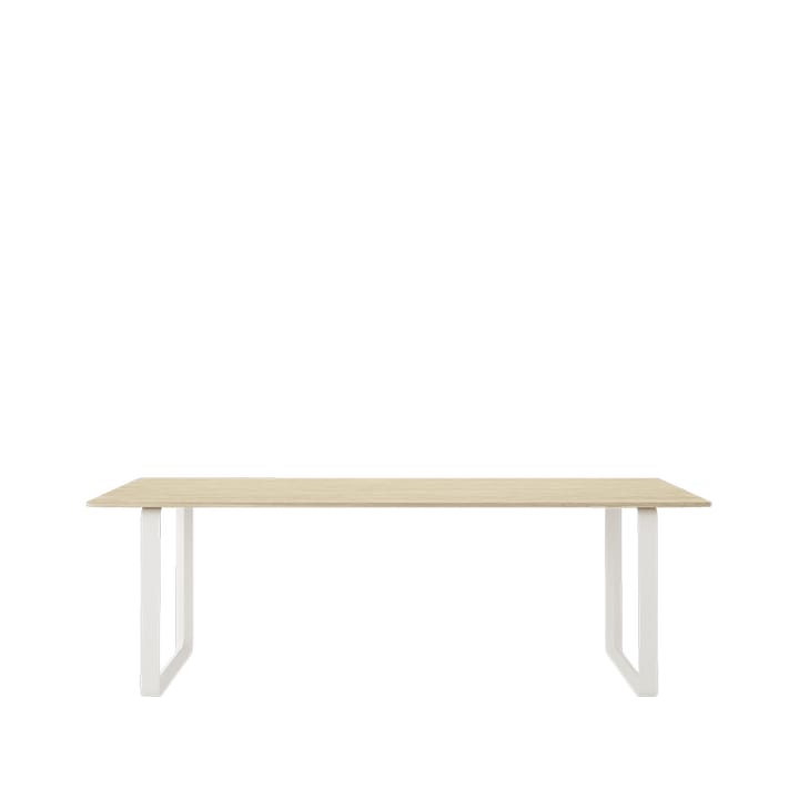 Tavolo da pranzo 70/70, 225x90 cm - Rovere massiccio, bianco - Muuto