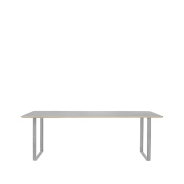 Tavolo da pranzo 70/70, 255x108 cm - Linoleum grigio, compensato, grigio - Muuto