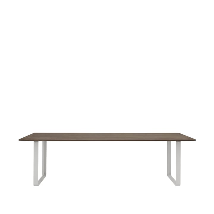 Tavolo da pranzo 70/70, 255x108 cm - Rovere affumicato massiccio, grigio - Muuto