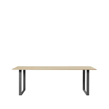Tavolo da pranzo 70/70, 255x108 cm - Rovere impiallacciato, compensato, nero - Muuto
