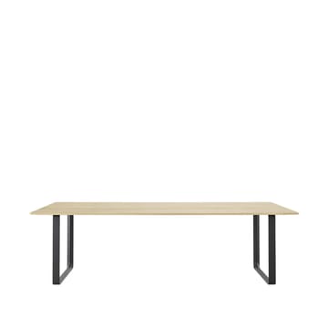 Tavolo da pranzo 70/70, 255x108 cm - Rovere massiccio, nero - Muuto