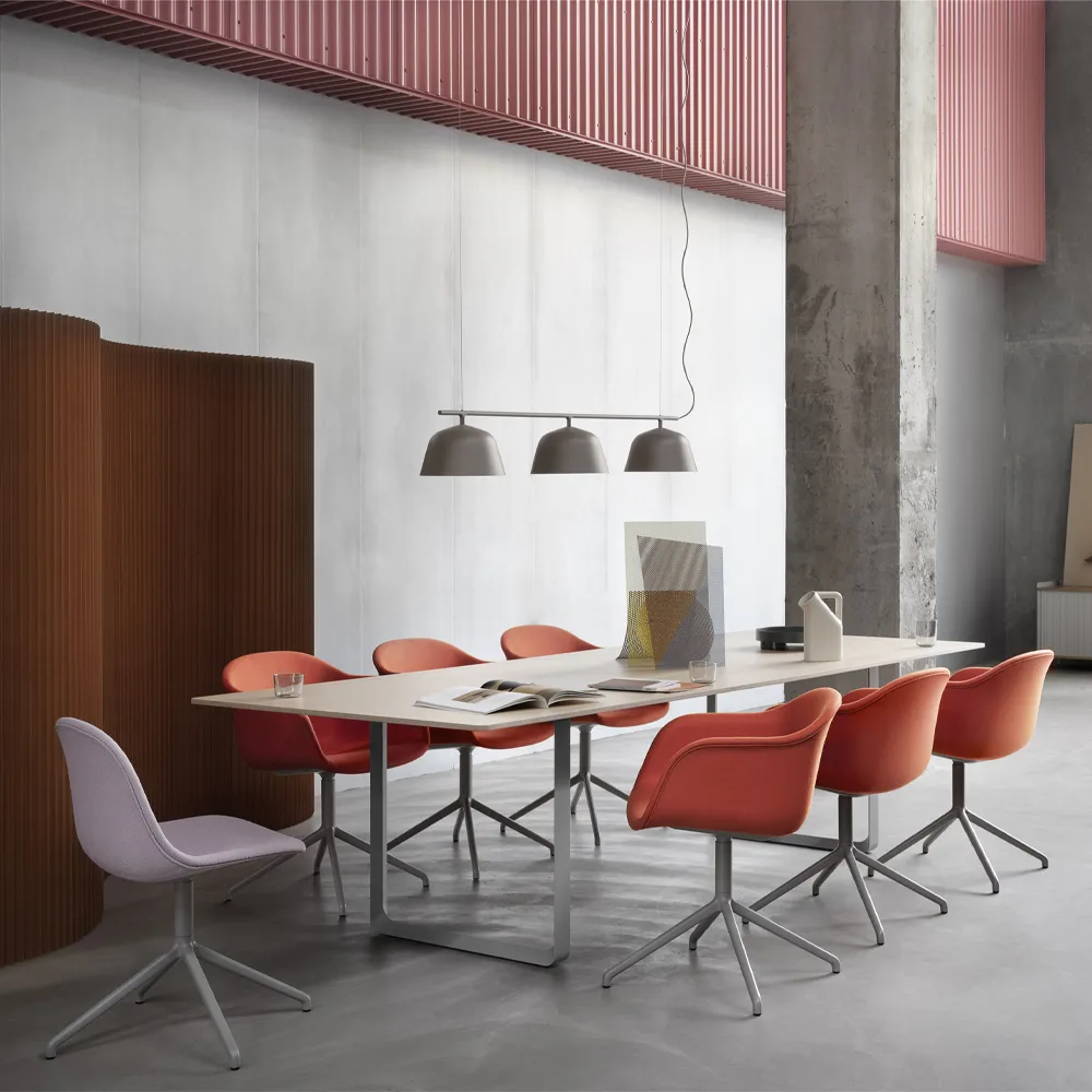 Tavolo da pranzo 70/70, 295x108 cm, Rovere impiallacciato, compensato, sabbia Muuto