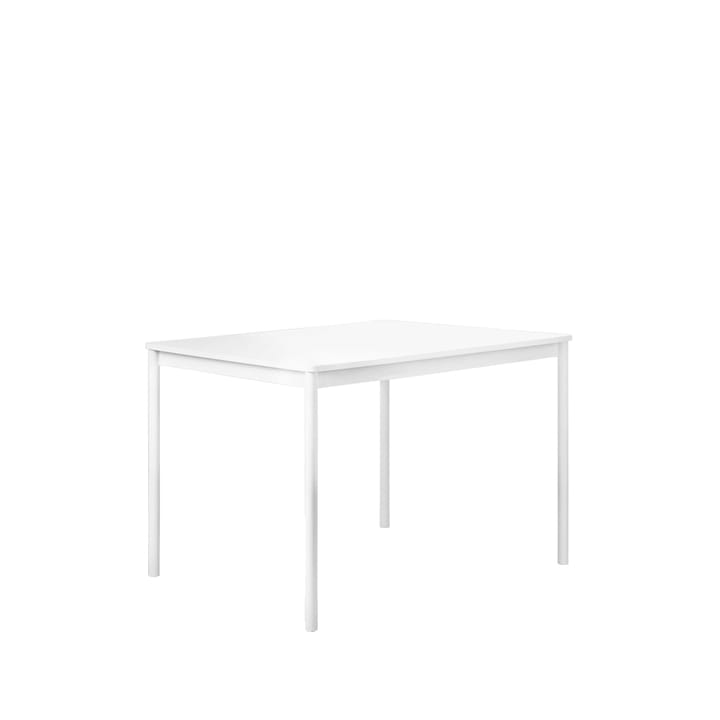 Tavolo da pranzo Base - Bianco, bordo in plastica ABS, 140x80 cm - Muuto