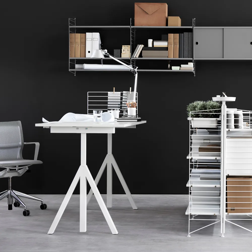 Tavolo da pranzo Base, Bianco, bordo in plastica ABS, 190x85 cm Muuto