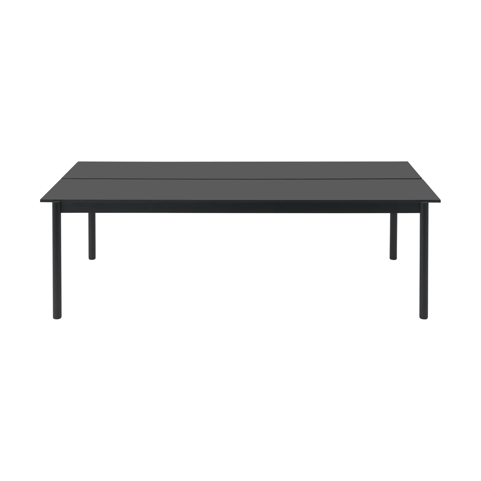 Tavolo da pranzo Linear System 110x240 cm, Black nanolaminate-black-black Muuto