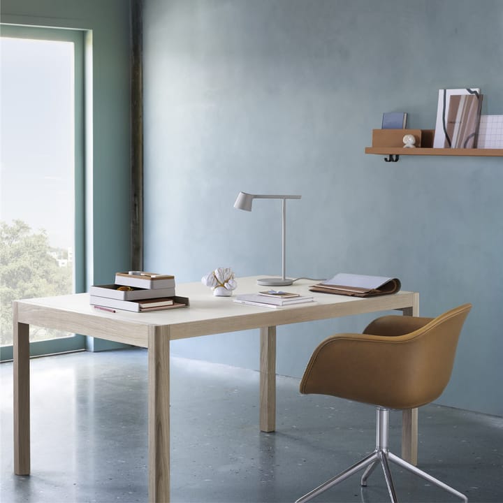 Tavolo da pranzo Workshop, Linoleum nero, nero, 200x92 cm Muuto
