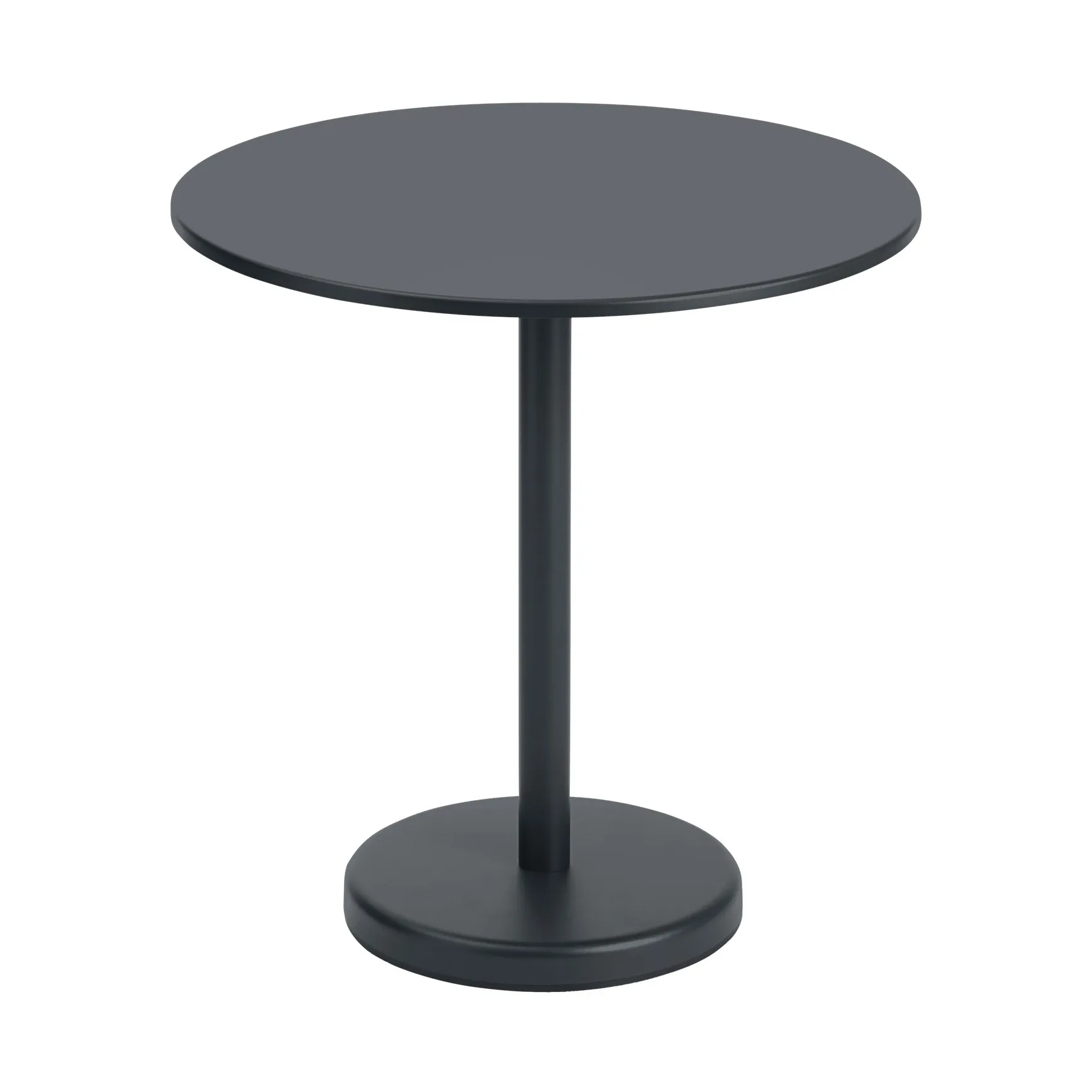 Tavolo in acciaio Linear Ø70 cm, Black Muuto