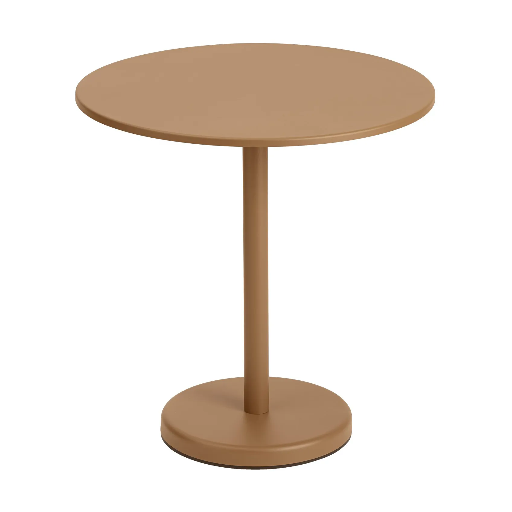 Tavolo in acciaio Linear Ø70 cm, Burnt orange Muuto