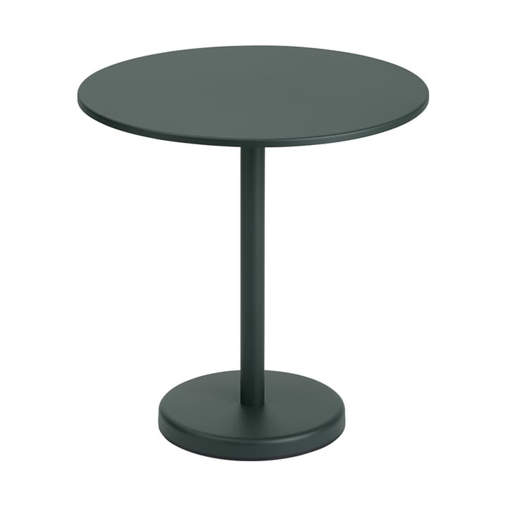 Tavolo in acciaio Linear Ø70 cm - Dark green - Muuto