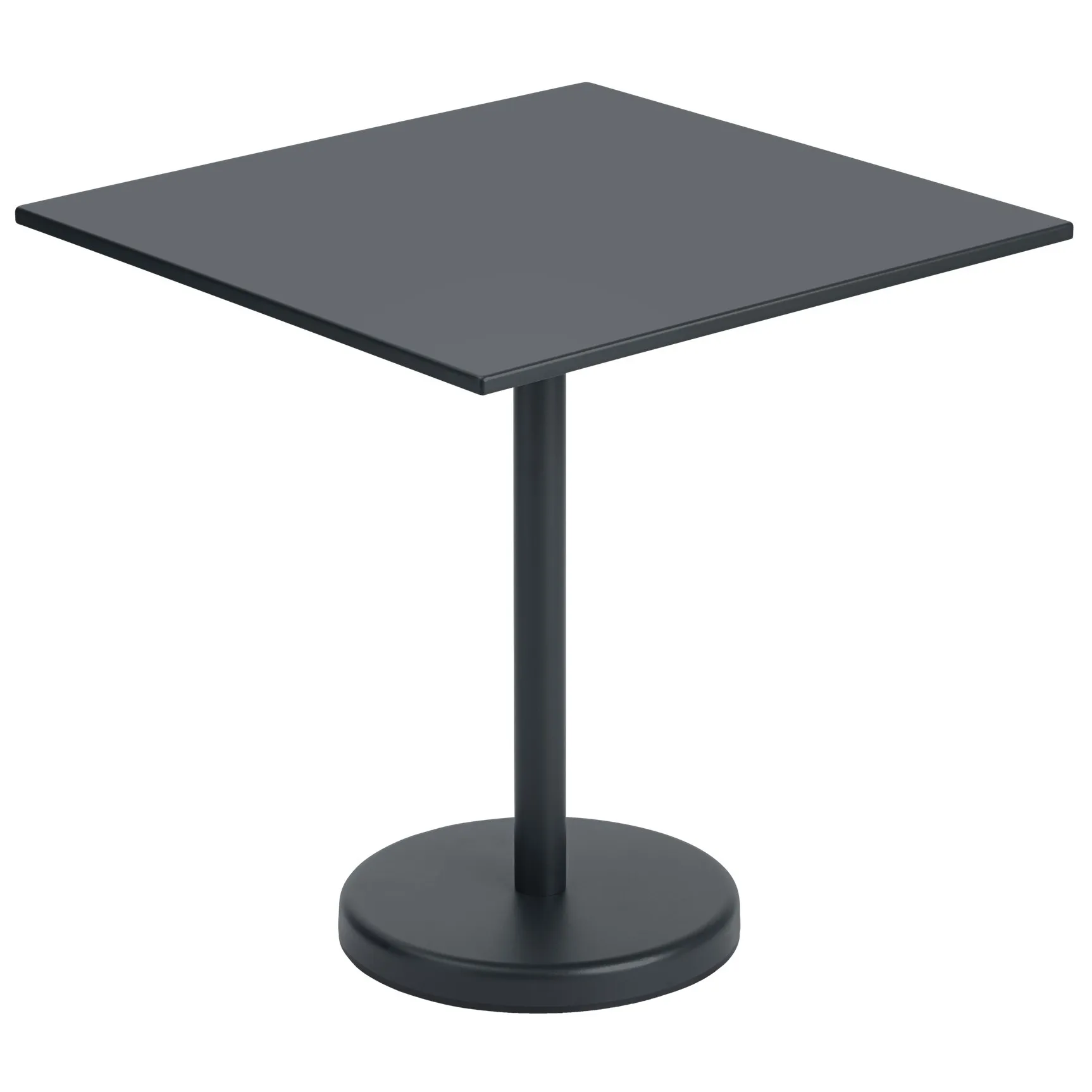 Tavolo in acciaio Linear 70x70 cm, Black Muuto