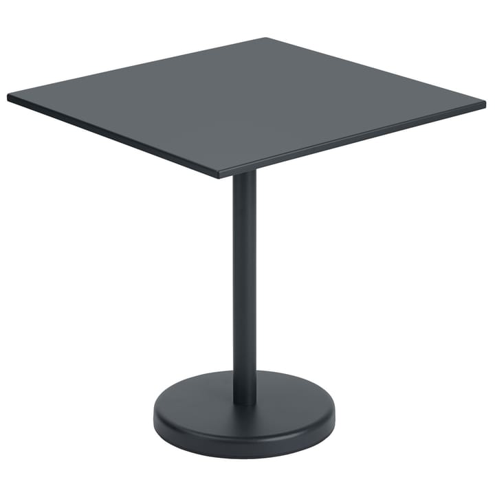 Tavolo in acciaio Linear 70x70 cm - Black - Muuto